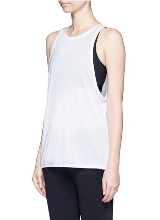 Front View - Click To Enlarge - LIVE THE PROCESS - 'Linear V' sports bra combo tank top