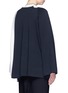 Back View - Click To Enlarge - HYKE - Cotton-silk jersey cape