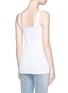 Back View - Click To Enlarge - FORTE COUTURE - 'Charo' glitter lip patch tank top