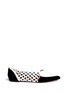 Main View - Click To Enlarge - ISA TAPIA - 'Celeste' heart polka dot suede flats