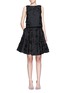 Figure View - Click To Enlarge - ALICE & OLIVIA - 'Earla' floral embroidery appliqué flare skirt
