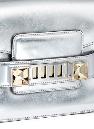 Detail View - Click To Enlarge - PROENZA SCHOULER - 'PS11 Small Classic' metallic leather satchel
