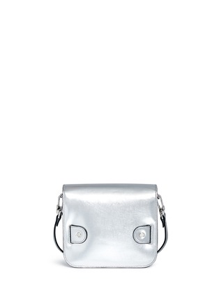 Back View - Click To Enlarge - PROENZA SCHOULER - 'PS11 Small Classic' metallic leather satchel