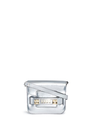 Main View - Click To Enlarge - PROENZA SCHOULER - 'PS11 Small Classic' metallic leather satchel