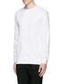 Front View - Click To Enlarge - BALENCIAGA - Collarless cotton poplin shirt