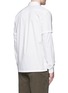 Back View - Click To Enlarge - BALENCIAGA - Detachable sleeve cotton poplin shirt
