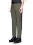 Front View - Click To Enlarge - BALENCIAGA - Side stripe washed cotton pants