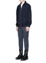 Figure View - Click To Enlarge - BALENCIAGA - Reinforced knee washed cotton pants