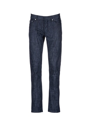 Main View - Click To Enlarge - BALENCIAGA - Crosshatch print jeans