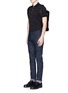Figure View - Click To Enlarge - BALENCIAGA - Crosshatch print jeans