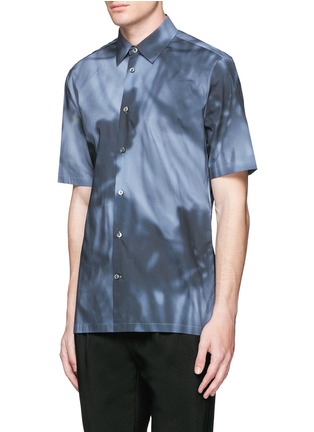 Front View - Click To Enlarge - BALENCIAGA - Shadow print cotton poplin shirt