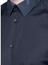Detail View - Click To Enlarge - BALENCIAGA - Contrast collar cotton poplin shirt