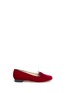 Main View - Click To Enlarge - 201890246 - 'Incy Kitty' velvet kids flats