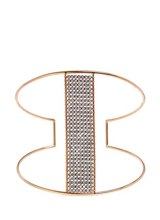 Main View - Click To Enlarge - YANNIS SERGAKIS ADORNMENTS - 'Charnières' diamond 18k rose gold double wire cuff