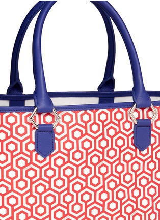 Detail View - Click To Enlarge - MISCHA - 'Shopper' hexagon print coated canvas tote
