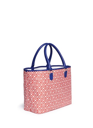 Figure View - Click To Enlarge - MISCHA - 'Shopper' hexagon print coated canvas tote