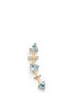 Main View - Click To Enlarge - PHYNE BY PAIGE NOVICK - 'Marta' 18k gold diamond pavé aquamarine single climber earring
