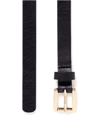 Detail View - Click To Enlarge - MAISON BOINET - Skinny cowhide leather belt