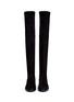 Figure View - Click To Enlarge - GIANVITO ROSSI - Chamois suede thigh high boots