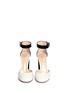 Figure View - Click To Enlarge - GIANVITO ROSSI - Ankle strap patent leather d'orsay pumps