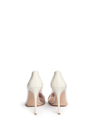 Back View - Click To Enlarge - GIANVITO ROSSI - 'Plexi' clear PVC patent leather pumps
