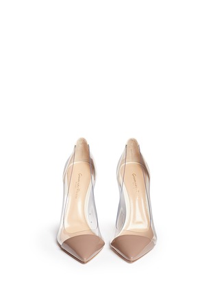 Figure View - Click To Enlarge - GIANVITO ROSSI - 'Plexi' clear PVC patent leather pumps