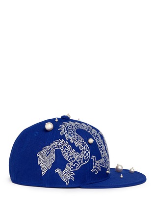 Figure View - Click To Enlarge - PIERS ATKINSON - Faux pearl strass dragon cap