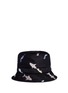Main View - Click To Enlarge - THOM BROWNE  - Shark and surfboard silk jacquard bucket hat