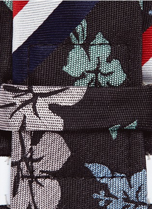 Detail View - Click To Enlarge - THOM BROWNE  - Hibiscus jacquard silk tie