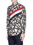 Front View - Click To Enlarge - THOM BROWNE  - Stripe floral print poplin shirt