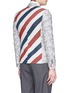 Back View - Click To Enlarge - THOM BROWNE  - Stripe floral jacquard blazer