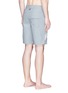 Back View - Click To Enlarge - THOM BROWNE  - Stripe panel swim shorts