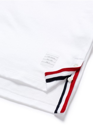 Detail View - Click To Enlarge - THOM BROWNE  - Stripe panel T-shirt