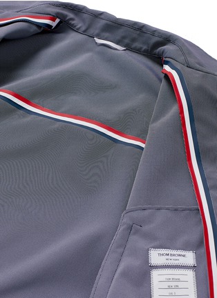 Detail View - Click To Enlarge - THOM BROWNE  - Stripe print pincheck blouson jacket