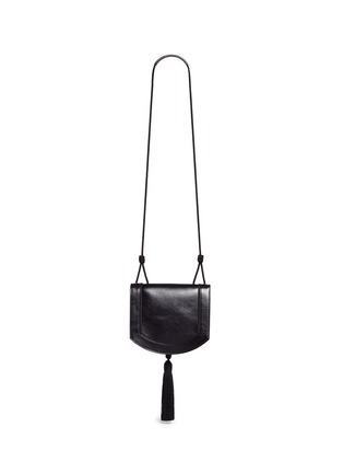 Detail View - Click To Enlarge - SAINT LAURENT - 'Monogram Fetish' medium tassel rope leather bag