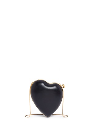 Detail View - Click To Enlarge - SAINT LAURENT - 'Love' heart shape leather box bag