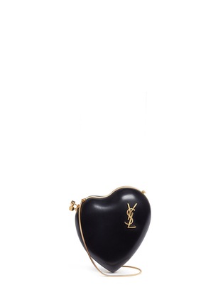 Main View - Click To Enlarge - SAINT LAURENT - 'Love' heart shape leather box bag
