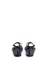 Back View - Click To Enlarge - SAINT LAURENT - 'Nude Pides 05 YSL' leather sandals