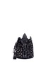 Main View - Click To Enlarge - SAINT LAURENT - 'Anja' small heart and star stud suede bucket bag