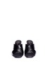 Front View - Click To Enlarge - SAINT LAURENT - 'Loulou' cross vamp leather sandals