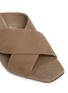 Detail View - Click To Enlarge - SAINT LAURENT - 'Loulou' cross vamp suede sandals