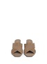 Front View - Click To Enlarge - SAINT LAURENT - 'Loulou' cross vamp suede sandals