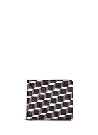 Main View - Click To Enlarge - PIERRE HARDY - 'Perspective Cube' print bifold wallet