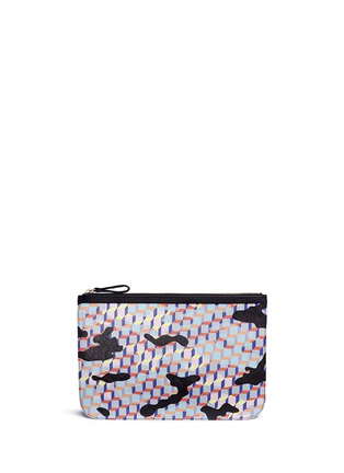 Main View - Click To Enlarge - PIERRE HARDY - 'Camocube' print canvas zip pouch