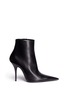 Main View - Click To Enlarge - BALENCIAGA - 'Wadho' flat pointed toe leather ankle boots