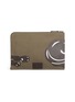 Detail View - Click To Enlarge - VALENTINO GARAVANI - 'Rockstud' panther patch canvas document case