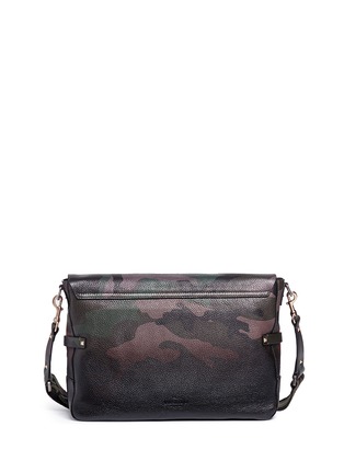Detail View - Click To Enlarge - VALENTINO GARAVANI - 'Rockstud' camouflage print leather messenger bag
