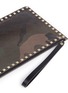  - VALENTINO GARAVANI - 'Rockstud' camouflage print leather zip pouch