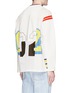Back View - Click To Enlarge - 72951 - Numeral print patchwork sweatshirt