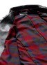  - 72951 - Check cowhide leather patchwork biker vest